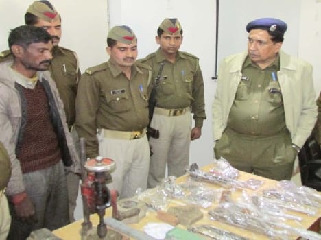 guns factory find by police, one man arrest