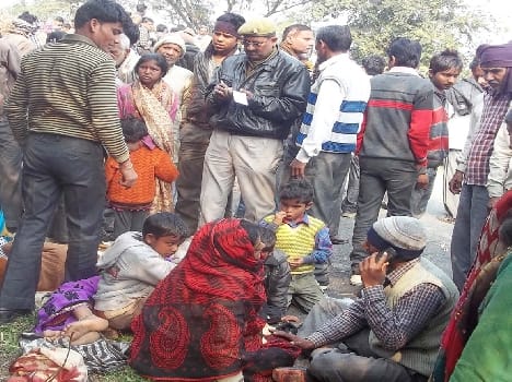 road accident in shahjahanpur