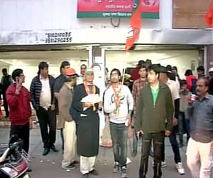 Violent elections, attacked the office of kiran