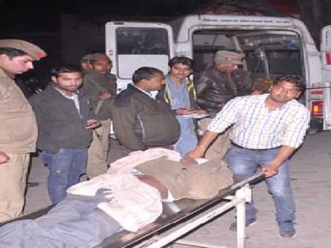 road jaam with accident
