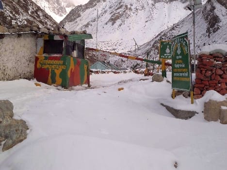 Snow on the higher peaks were heavily, pithoragarh