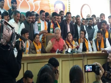 jugal's wife and son in bjp