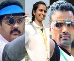 samresh jung vijay kumar khushbu dayal won gold medals in national games.