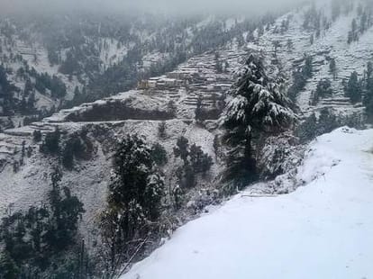 snowfall in upper himachal.