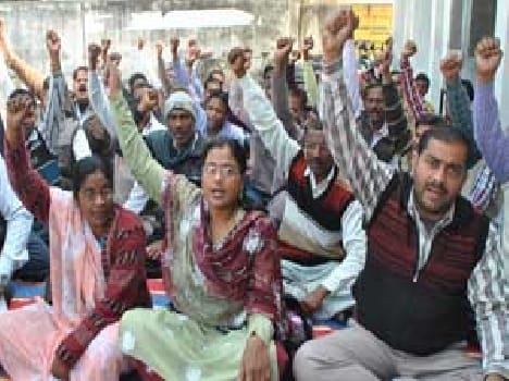 Today the teacher hunger strike