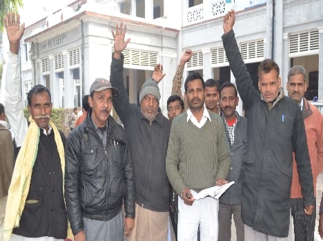 apna dal worker's protest