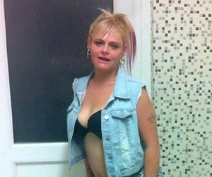 woman went on a night out wearing just bra and knickers