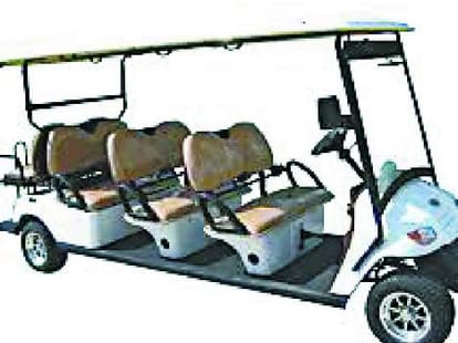 golf cart in shimla.