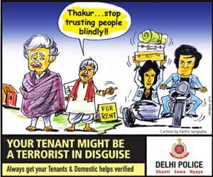 Jay and Veeru are terrorists: delhi police ad
