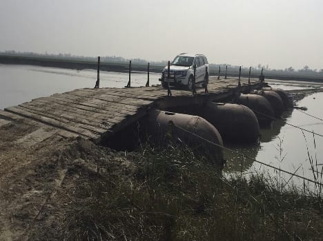 Paving the way for construction of the bridge pier Pcpendi