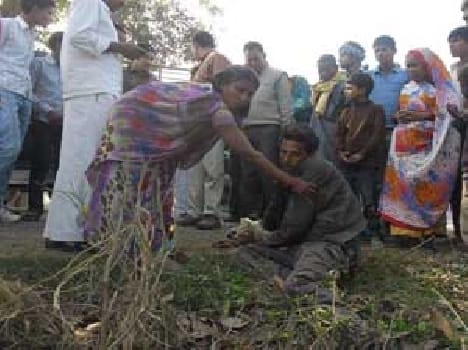 A death in a road accident, four injured