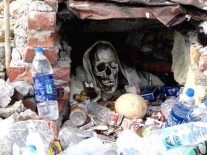 bhoot temple at gata loop manali leh road.