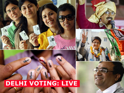 LIVE: see Here is a picture of election of Delhi.