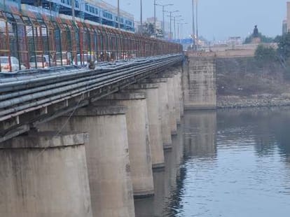 CCTV camera on gomti river.