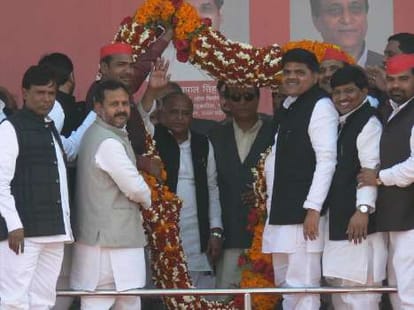 Azam suggested mulayam's temple.