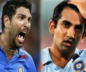 ranji trophy: gambhir Missed from half century