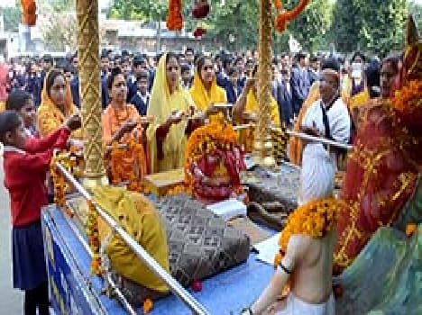 The city reached the Ganges Amrit Kalash Yatra