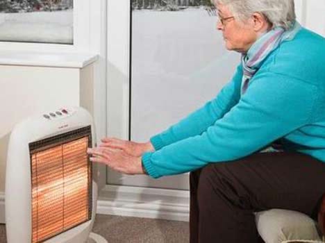 room heater effects on health