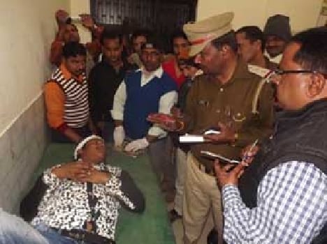 The young man was shot in the back, fellow injured