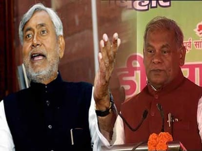 Nitish kumar rising question on manjhi government