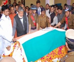 harish rawat reached surendra rakesh cremation.