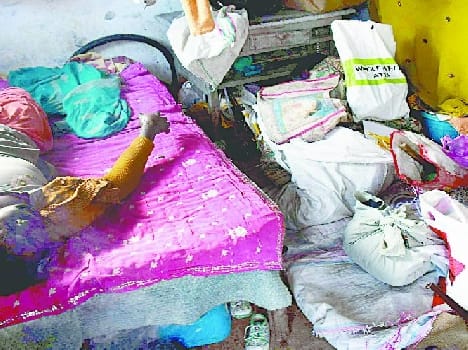 Woman killed in the ashram