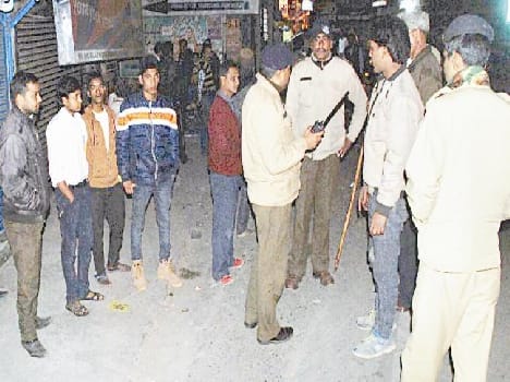 Nuisance by drunken youths, four bled