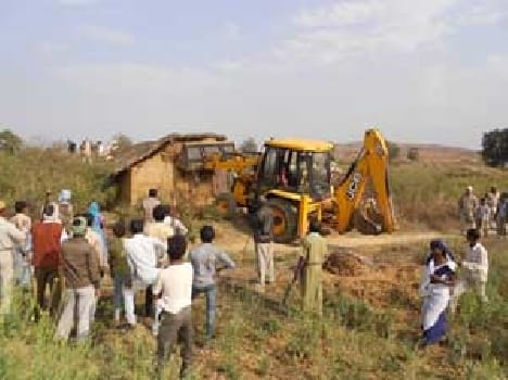 Removed from forest land encroached