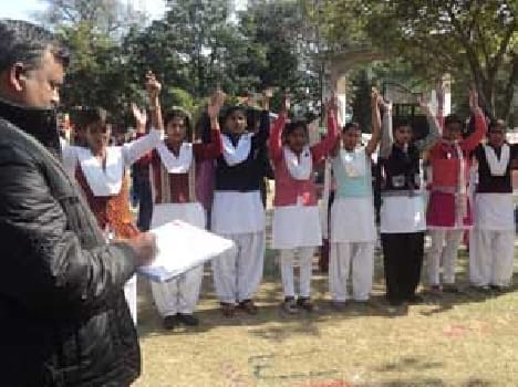 Tents were students training to