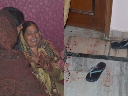 son killed in front of mother.