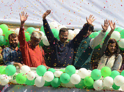 aap landslide victory in the delhi assembly polls