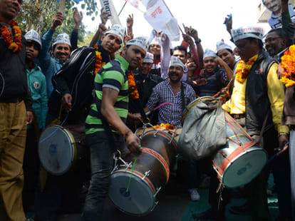 First meeting with arvind kejriwaal and elected mla of delhi
