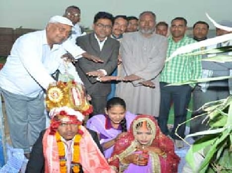 The villagers had made bestowing wedding