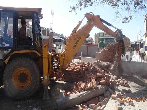 removed encrochment