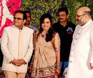 impact of election defeat on amit shah son marriage ceremony.