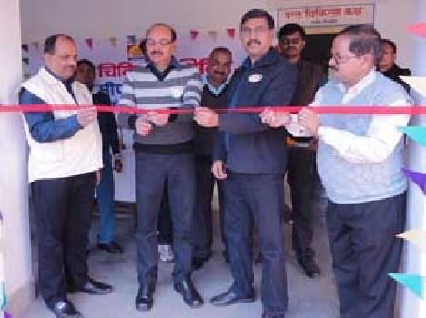 Patients were treated in the medical camp