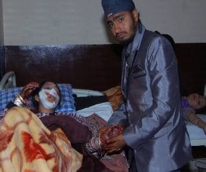 bride and Procession injured in road accident