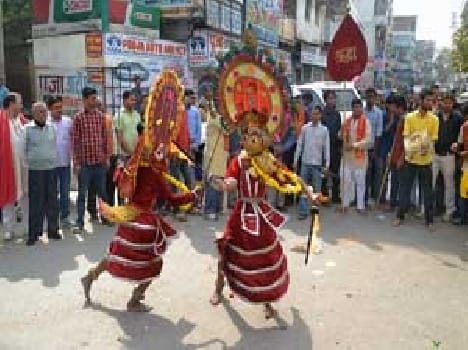 Sai bhakt participate in palki sobha yatra