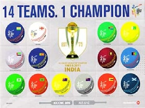 Color World Cup went on stamps