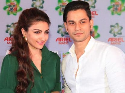 Soha Ali Khan and Kunal Khemu in Lucknow.