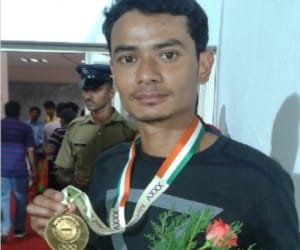 uttarakhand first gold in national game.