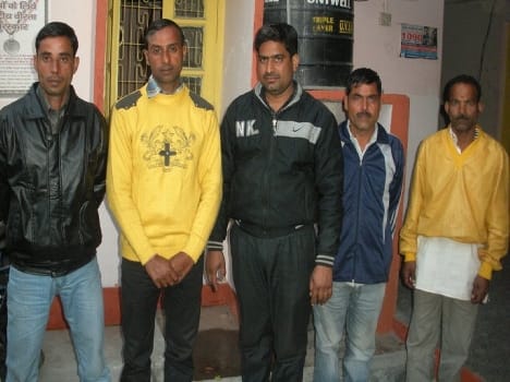 Police raids in the wedding ceremony