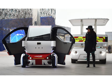 Driverless cars trialled on UK roads for first time