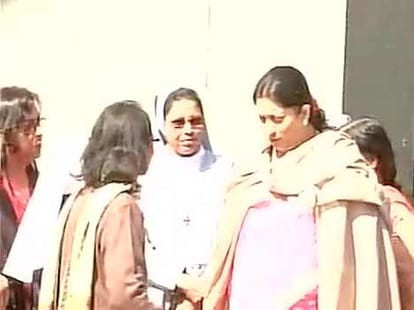 Christian school in delhi vandalized last night; PM asked for information