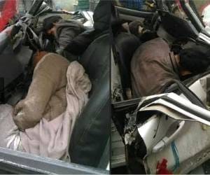road accident in kurukshetra, 4 family member killed