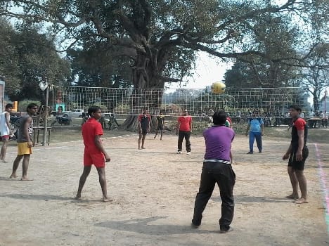 Volleyball tournament winning four teams