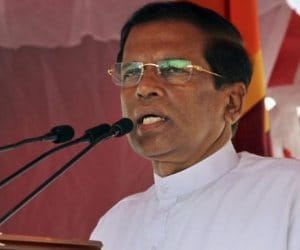 srilanka president matripala srisena