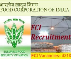 Food Corporation of India Recruitment for 4318 Junior Engineer Assistant Vacancies.