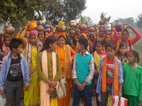 The women returned from Lalkoti Kanvd