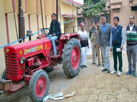 Large action against defaulters , tractor attachment
